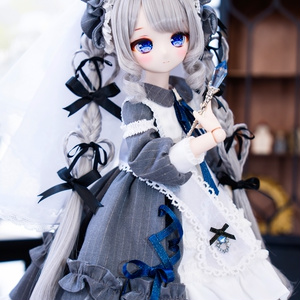 MDDサイズのワンピース服とぬいぐるみ セット！千绪小魔女 魔女 洋服 服 コスプレ アウトフィット