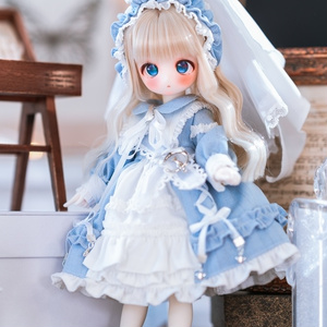 カカ星球】【6-7, 7-8, 8.5-9inch】ドールウィッグ ハーフツイン