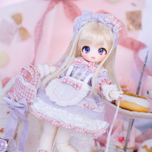 1/6サイズ TinyFox ピンクうさ耳ドレス 1/6 服 ワンピース セット TinyFox 幼SD サイズ バッグ 鞄