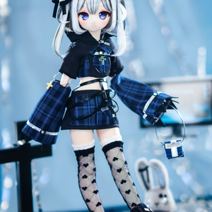 8～9インチ即納ウィッグ【おちゃいな姫カット】MDD.DD.SDサイズ ドール