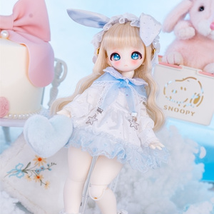 子犬わたあめ カスタム ヘッド＋ボディ、カスタムウィッグ＋