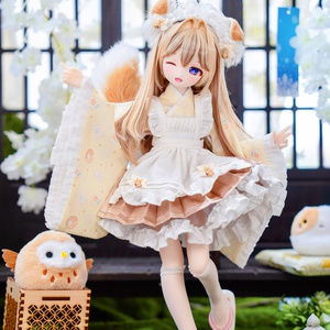恋するチョコ」1/4ドール衣装 ピーチ(MDD・KUMAKO用) - 魔法のお菓子屋