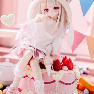 カスタムヘッド ボディ 1/4 imomodoll ディーラー様製 1/4ドールヘッド imomodoll RUBY-A カスタムヘッド セミホワイト