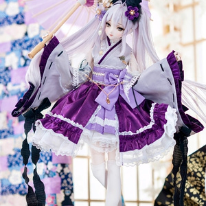メイド万華鏡」DD・SD・1/3サイズ通用 2WAY～ 着物ドール服 和風メイド