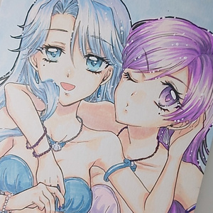 手描きイラスト デコカードケース ぴちぴちピッチ ノエル かれん