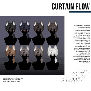 💠Curtain_Flow_Hair  /  11_Avatars_Support💠 缩略图 5