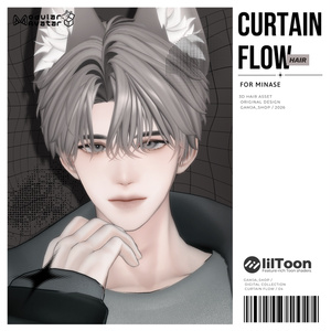 💠Curtain_Flow_Hair  /  11_Avatars_Support💠 缩略图 9