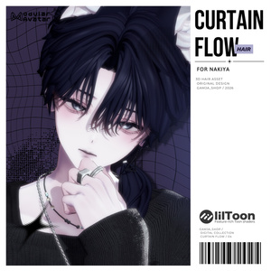 💠Curtain_Flow_Hair  /  11_Avatars_Support💠 缩略图 6