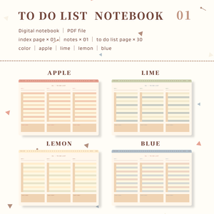 TODO LIST NOTES ｜ No.01