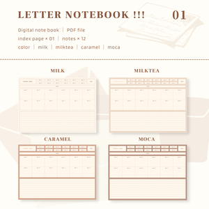 Letter note book ｜ No.01