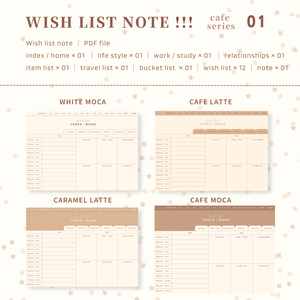 Wish list note ｜ No.1