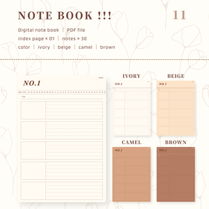 Notebook ｜ No.11