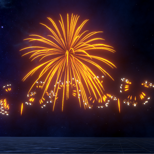 MQOf FireWorks 「パーティクル打ち上げ花火」