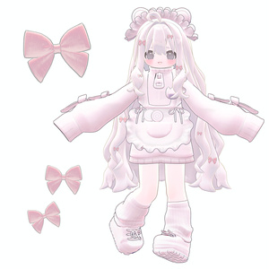 7アバター対応】 ♥VIRGO♥ 【VRChat向け衣装モデル】 - PINK
