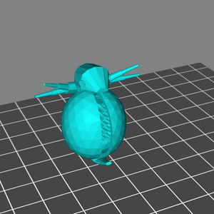 ３Dプリンターで使用できるミジンコのstlファイルです