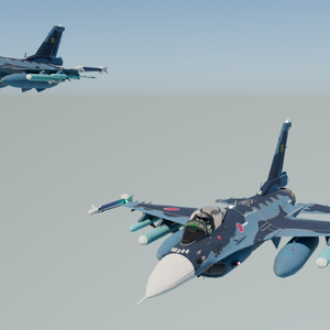 F-2A 3DCGmodel 洋上迷彩＆試作機カラー(おまけ)