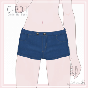 【無料/free】【Grus/Lapwing】C-B01 Denim Hot Pants