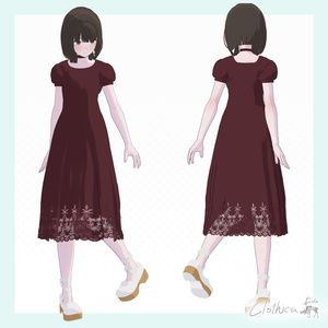 【Lapwing】C-D04 Lace Echo Dress 缩略图 4