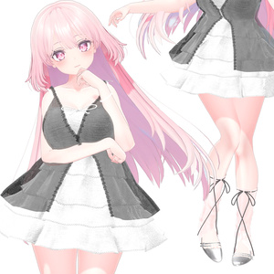 ❀•°[8アバター対応] KIKU Dress キク ドレス 【VRChat向け衣装モデル】  °•❀ 缩略图 10