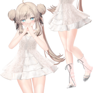 ❀•°[8アバター対応] KIKU Dress キク ドレス 【VRChat向け衣装モデル】  °•❀ 缩略图 5