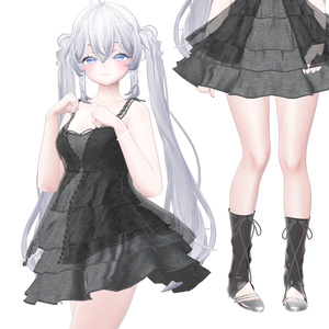 ❀•°[8アバター対応] KIKU Dress キク ドレス 【VRChat向け衣装モデル】  °•❀ 缩略图 9