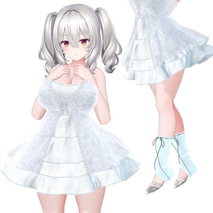 ❀•°[8アバター対応] KIKU Dress キク ドレス 【VRChat向け衣装モデル】  °•❀ 缩略图 4