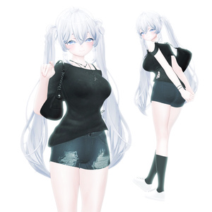 ❀•°[9アバター対応]Plain Set プレーンセット 【VRChat向け衣装モデル】  °•❀ 缩略图 12