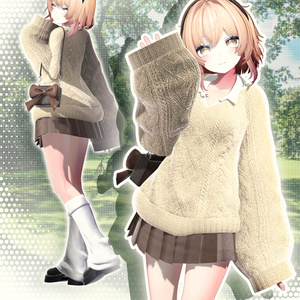 🤍🍀[14アバター対応]MonoBreeze Set🖤【VRChat向け衣装モデル】🍀🤍 缩略图 4