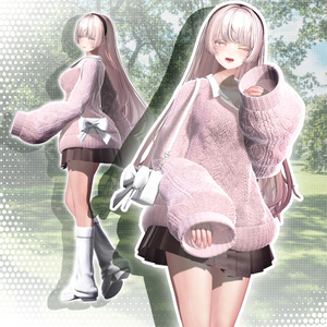 🤍🍀[14アバター対応]MonoBreeze Set🖤【VRChat向け衣装モデル】🍀🤍 缩略图 6