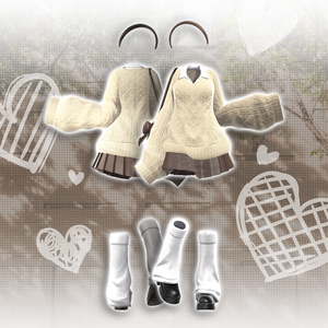 🤍🍀[14アバター対応]MonoBreeze Set🖤【VRChat向け衣装モデル】🍀🤍 缩略图 2