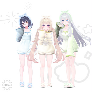 🤍[15アバター対応]Zzz Cozy Set🖤【VRChat向け衣装モデル】🤍 缩略图 10