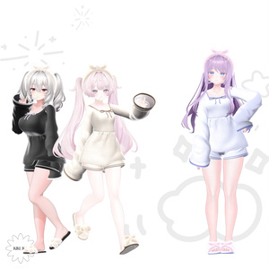 🤍[15アバター対応]Zzz Cozy Set🖤【VRChat向け衣装モデル】🤍 缩略图 9