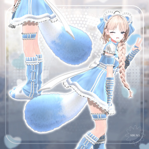 💙🤍[15アバター対応]💙🦝Pocomochi🤍Set【VRChat向け衣装モデル】💙 缩略图 5