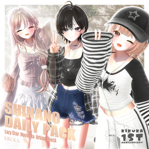 🖤✦セール~ 6/25日🖤Shinano Daily Pack【VRChat向け衣装モデル】✦🖤