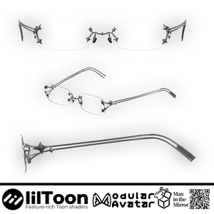 【Freesize】Glow01 -Rimless eyewear-