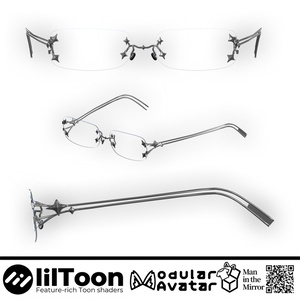 【Freesize】Glow01 -Rimless eyewear-