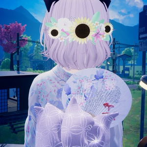 【VRChat】ひまわりの髪飾り【4種】#BREAK_3D 缩略图 7