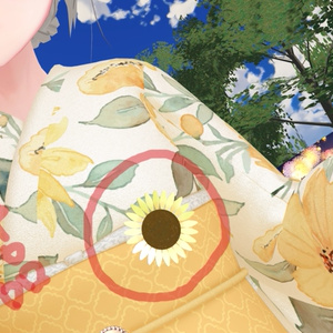 【VRChat】ひまわりの髪飾り【4種】#BREAK_3D 缩略图 5