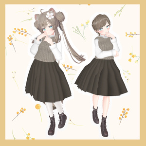 【VRChat】Autumn casual【京狐／沙猫／マヌカ対応】　#BREAK_3D 缩略图 8
