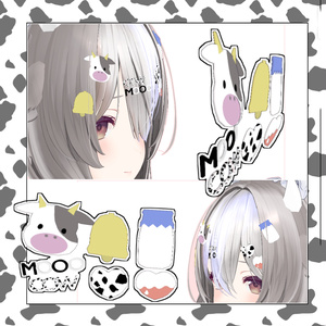 【VRChat】COWCOW【髪飾り】　#BREAK_3D 缩略图 2