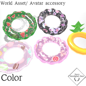 [VRChat] Swim ring/浮き輪 [3D Asset] 缩略图 4