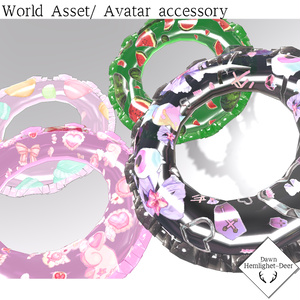 [VRChat] Swim ring/浮き輪 [3D Asset] 缩略图 2