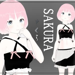 VRchat対応モデル　VRM同梱　オリジナル３Dモデル「SAKURA」　