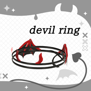【VRChat】【ハロウィン/Halloween】devil ring / 悪魔