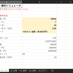 【新NISA対応】毎月積立で将来いくら？複利が一目でわかるExcelシミュレータ