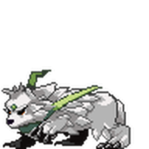 狼型モンスター/サイドビュードット絵（96×96size）
