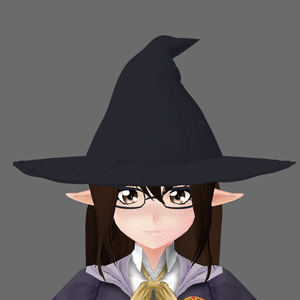 [VROID] PRESET Simple black Witch Hat BETA VERSION
