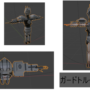 ガードトルーパーFBX・VRMモデルセット