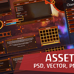 Assets UI インターフェイスアニメ RPG & Interface Anime RPG