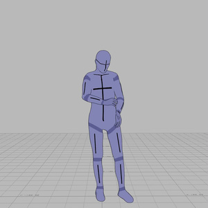 蚊に刺されて痒そうなモブ【モブ用モーション】
